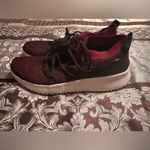 Adidas Maroon and Black Footwear